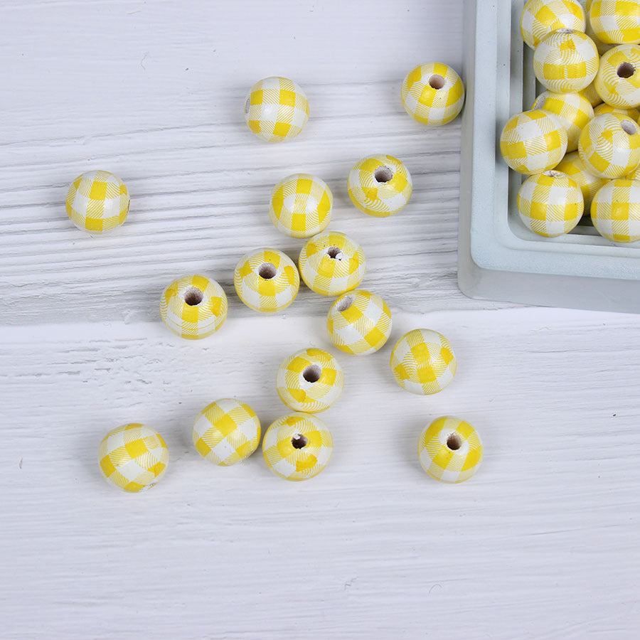 2 piezas al por mayor de 16 mm de color cuadrado de madera de color cuadrado